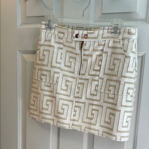 VICI Elegant Gold and Cream Patterned Skirt- never worn